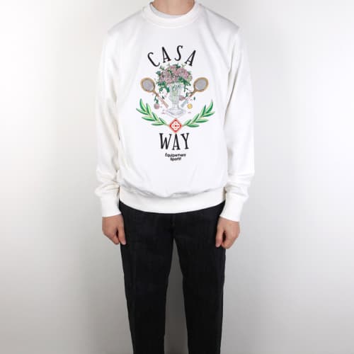 [클로딩캡슐] CASAWAY 맨투맨 아이보리 MF22JTP00115