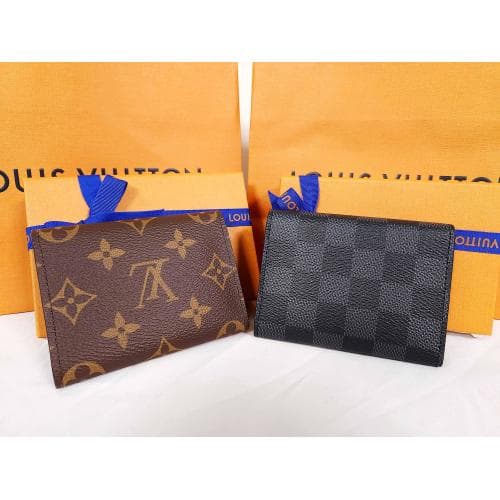 [국내배송] 쇼핑백 풀셋 루이비통 엔벨로프 카르트 카드지갑 M63801 N63338