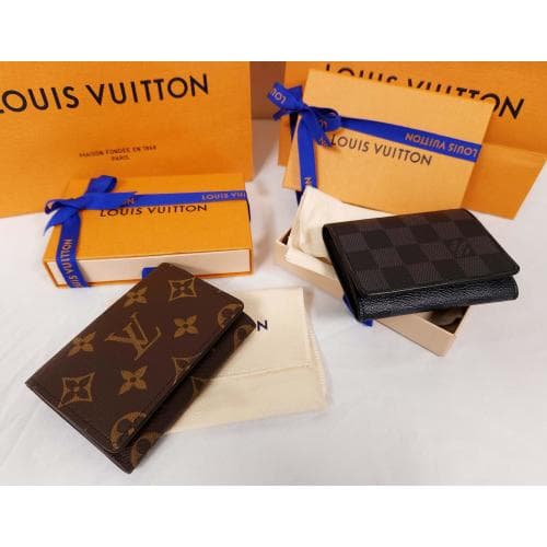 [국내배송] 쇼핑백 풀셋 루이비통 엔벨로프 카르트 카드지갑 M63801 N63338