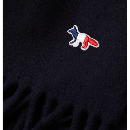 [벨이탈리아]  메종 키츠네 FU06206 폭스 울 스카프 / 다크 네이비