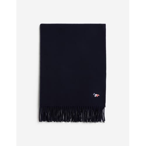 [벨이탈리아]  메종 키츠네 FU06206 폭스 울 스카프 / 다크 네이비