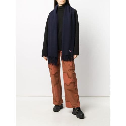 [벨이탈리아]  메종 키츠네 FU06206 폭스 울 스카프 / 다크 네이비