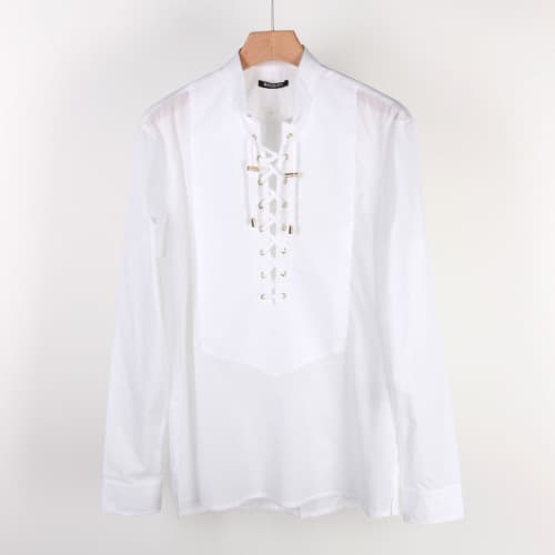 [클로딩캡슐] 슈스트링 셔츠 화이트 1019T050 100