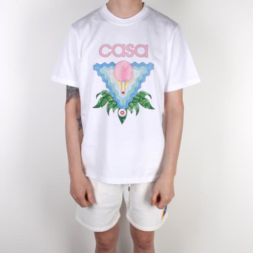 [클로딩캡슐] MEMPHISICON 라운드 화이트 JTS001