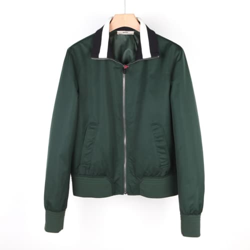 [클로딩캡슐] 카라삼선 바람막이 그린 M3BA178F9S080