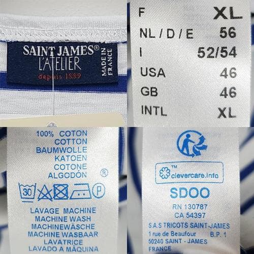 [논현 더팩토리](당일) 세인트 제임스 LEVANT MODERN 반팔티 (9863 NEIGE GITANE)