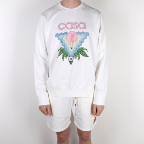 [클로딩캡슐] MEMPHISICON 맨투맨 아이보리 JTP001