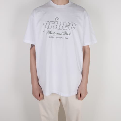 [하자세일] 남여공용 프린스 헬스 라운드 화이트 TS512WH