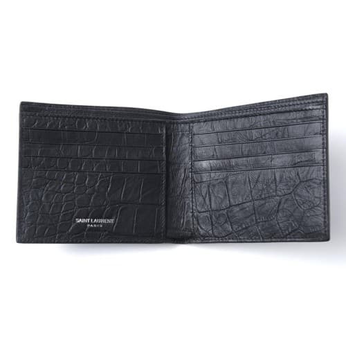 [벨이탈리아]★당일발송★생로랑453276c9h0u블랙 로고 반지갑