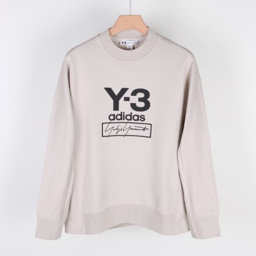 [클로딩캡슐] 싸인로고 맨투맨 크림 FJ0433