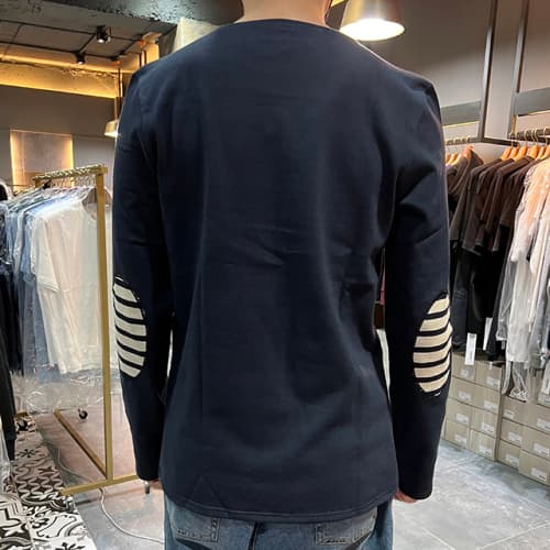 [논현 더팩토리](당일) 세인트 제임스 엘보 패치 긴팔티 (0844 NAVY)