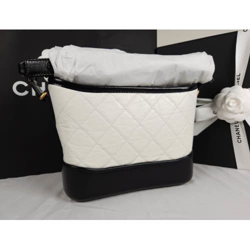 [국내배송] 쇼핑백 풀셋 내장칩 샤넬 가브리엘 호보백 스몰 화이트 A91810 Y61477 C0200