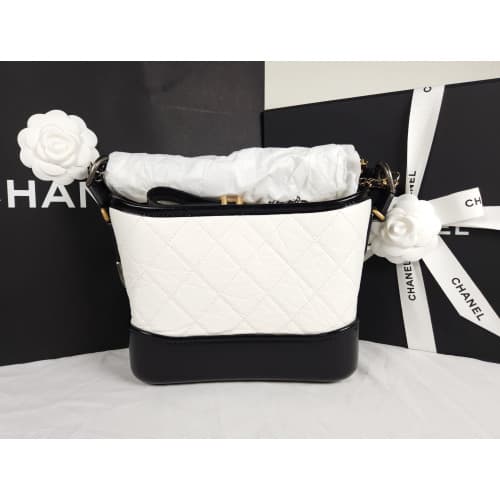 [국내배송] 쇼핑백 풀셋 내장칩 샤넬 가브리엘 호보백 스몰 화이트 A91810 Y61477 C0200