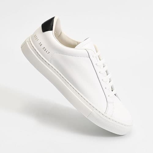 커먼프로젝트 6081 레트로 로우 스니커즈(화이트+블랙) 6081 0547