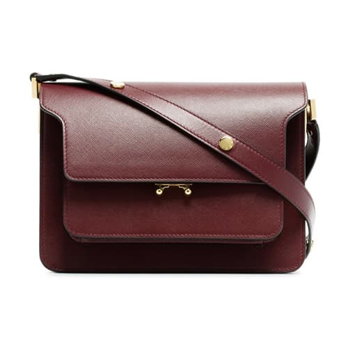 마르니 미듐 트렁크백 / 버건디 레드 SBMPN09NO1LV520