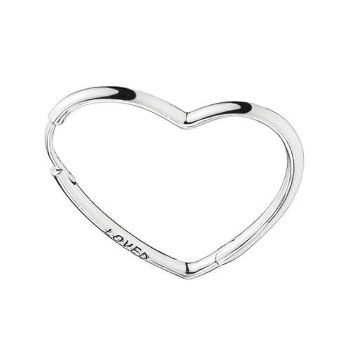 [당일배송]판도라 XoX 에쉬메트릭 하츠 오브 러브 이어링 실버 297822