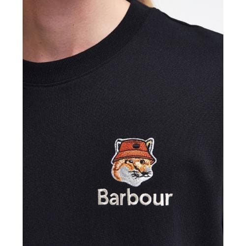 [당일배송]위너스애비뉴 바버 ZoZ X 메종키츠네 폭스헤드 티셔츠 블랙 MTS1228BK31