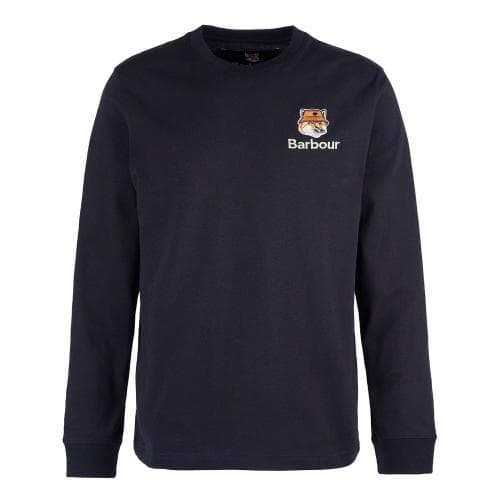 [당일배송]위너스애비뉴 바버 ZoZ X 메종키츠네 폭스헤드 티셔츠 블랙 MTS1228BK31