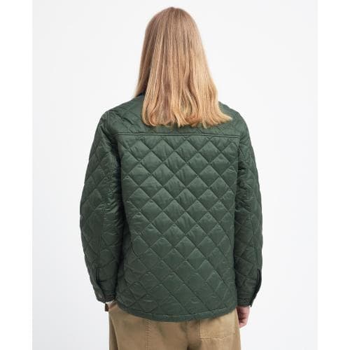 [당일배송]위너스애비뉴 바버 ZoZ X 메종키츠네 케닝 퀼팅 자켓 그린 MQU1735GN73