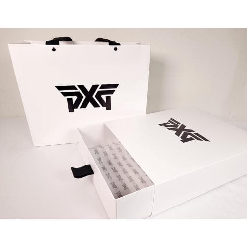 [국내배송] 쇼핑백 선물포장 PXG 골프 여성 와이드 카라 스웨터
