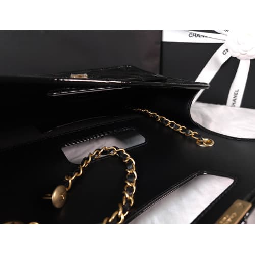 [국내배송] 쇼핑백 풀셋 내장칩 샤넬 투웨이 토트 체인백 페이던트 블랙 AS4036 B10726 94305