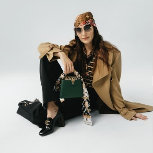 [국내배송] 쇼핑백 풀셋 루이비통 모노그램 컨피덴셜 방도 블랙 M78656