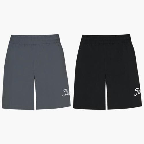 [국내배송] 쇼핑백 선물포장 타이틀리스트 골프 남성 우븐 하프 팬츠