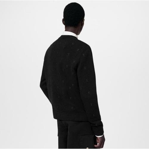 [국내배송] 24SS 쇼핑백 풀셋 루이비통 LV 모노그램 울 니트 블랙 1AFIXD