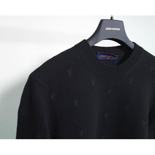 [국내배송] 24SS 쇼핑백 풀셋 루이비통 LV 모노그램 울 니트 블랙 1AFIXD