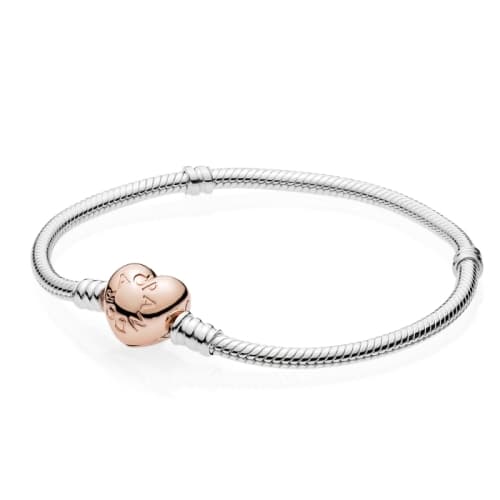 [당일배송] 판도라 로즈 모멘츠 하트 스네이크체인 브레이슬릿 580719