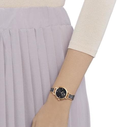 [당일배송]스와로브스키 XoX Cosmic Rock 워치 블랙 메탈 시계 5376068