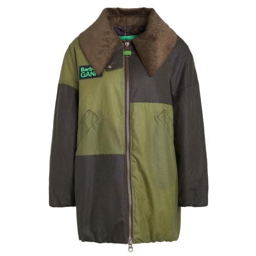 [당일배송]위너스애비뉴 바버 ZoZ X 가니 봄버 왁스 자켓 올리브 LWX1384OL51