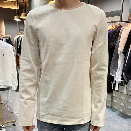 [논현 더팩토리](당일)  세인트 제임스 MERID 엘보 패치 긴팔티 (0844 ECRU)