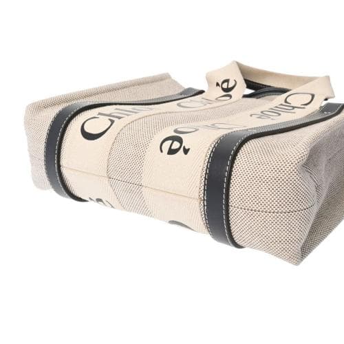 [당일발송] 끌로에 WoW WOODY 스몰 토트 백 베이지네이비 CHC22AS397/J2891J