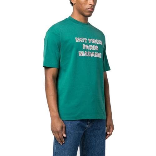 당일 드롤드무슈 슬로건 반팔티 그린 TS137 CO002