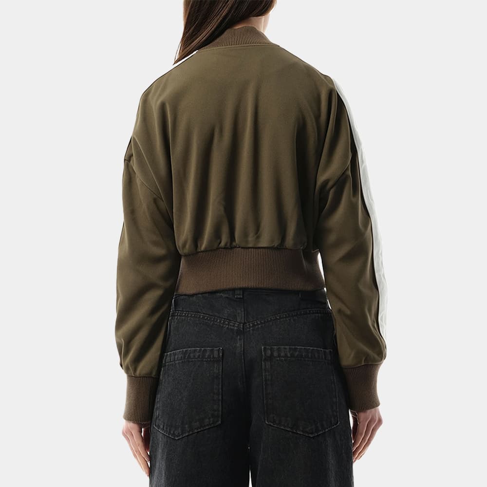 당일배송로에베 여성 테크니컬 크롭 저지 봄버 자켓 카키 S359Y02XC2 8967