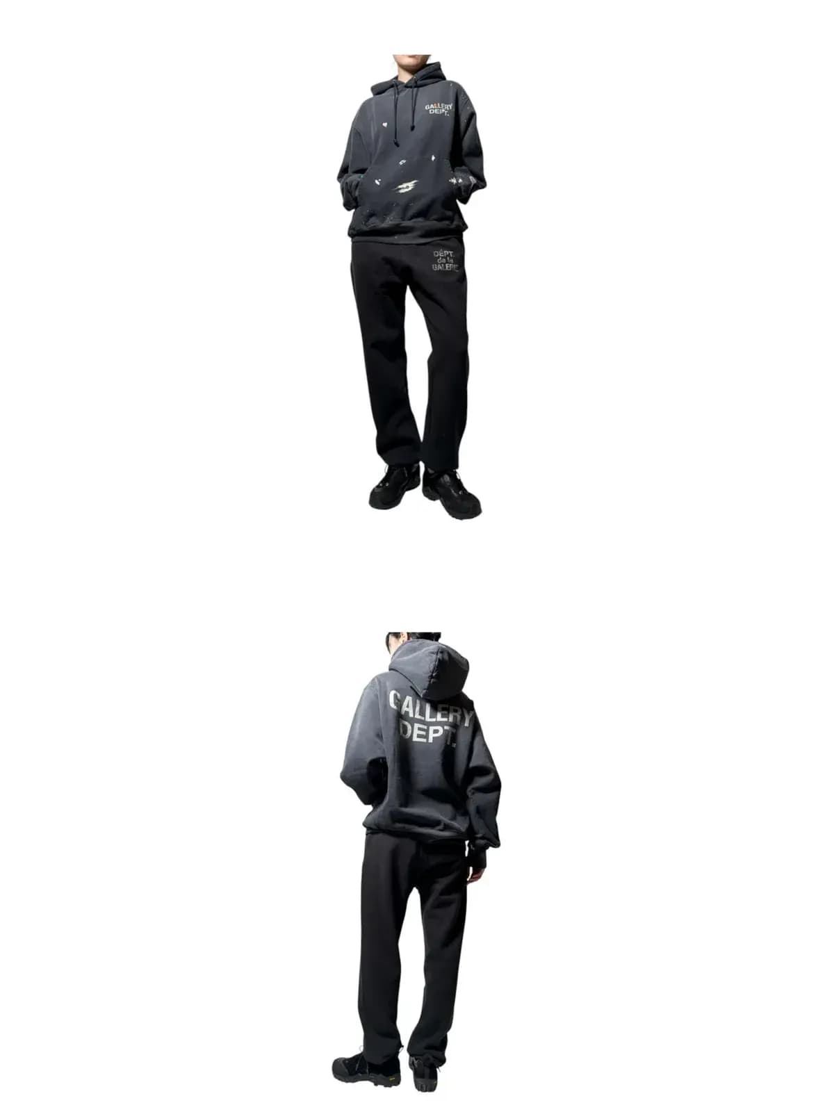 [라이크어스타] 25FW 갤러피디파트먼트 GD 페인트 로고 후드 GPH 50044