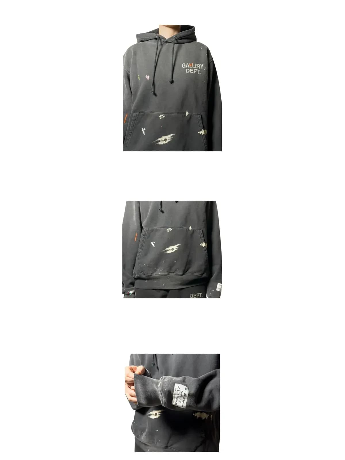 [라이크어스타] 25FW 갤러피디파트먼트 GD 페인트 로고 후드 GPH 50044
