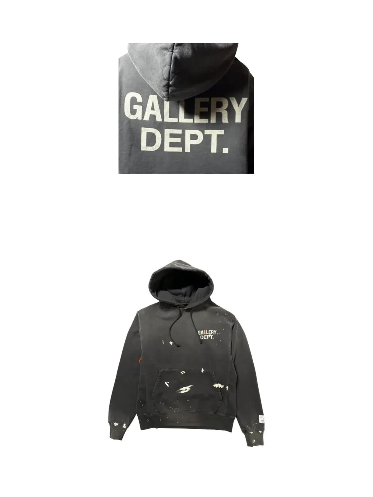 [라이크어스타] 25FW 갤러피디파트먼트 GD 페인트 로고 후드 GPH 50044