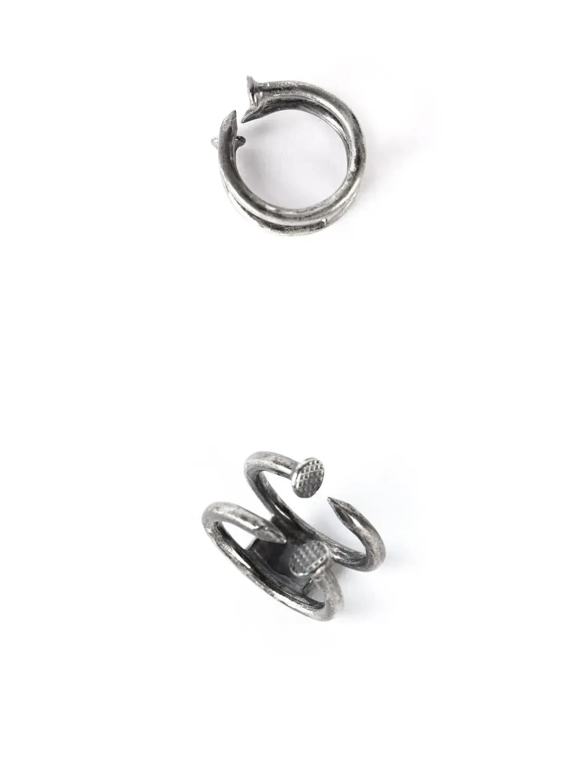 [라이크어스타] 구이디 더블 스퀘어 NAIL 실버 반지 G-AN11 925