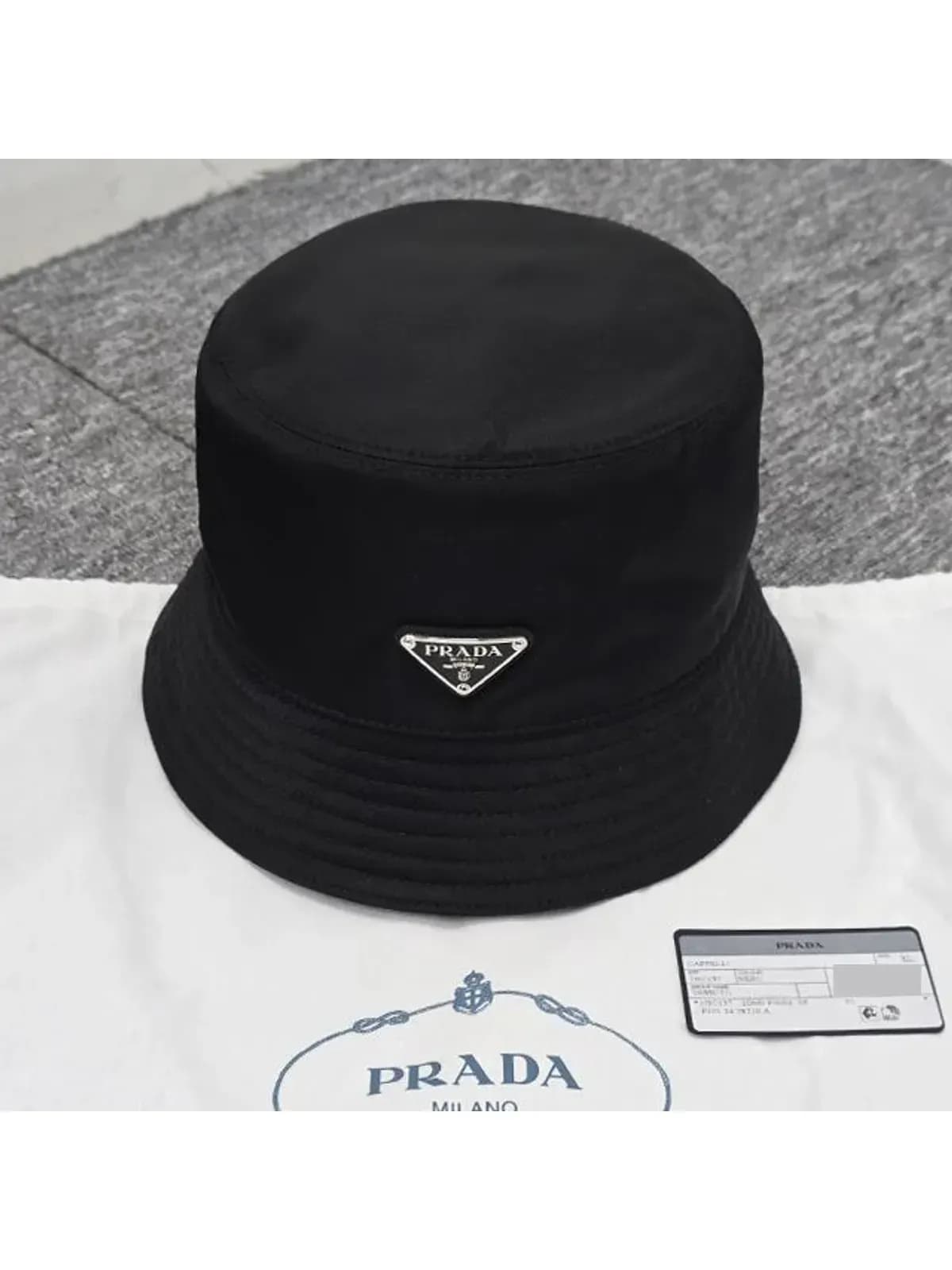 [논현 더팩토리](당일) 25FW 프라다 삼각 로고 리나일론 버킷햇 모자 (1HC137 2DMI F0002)