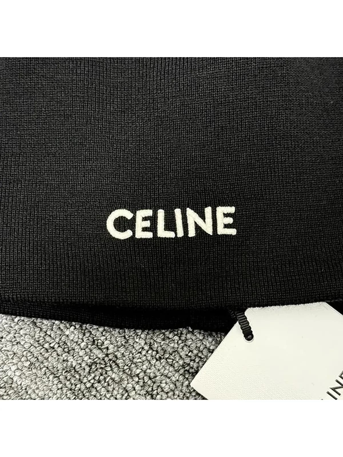 [논현 더팩토리](당일) 25SS 셀린느 자수 로고 울 비니 모자 (AA04Q0R67 38NO)