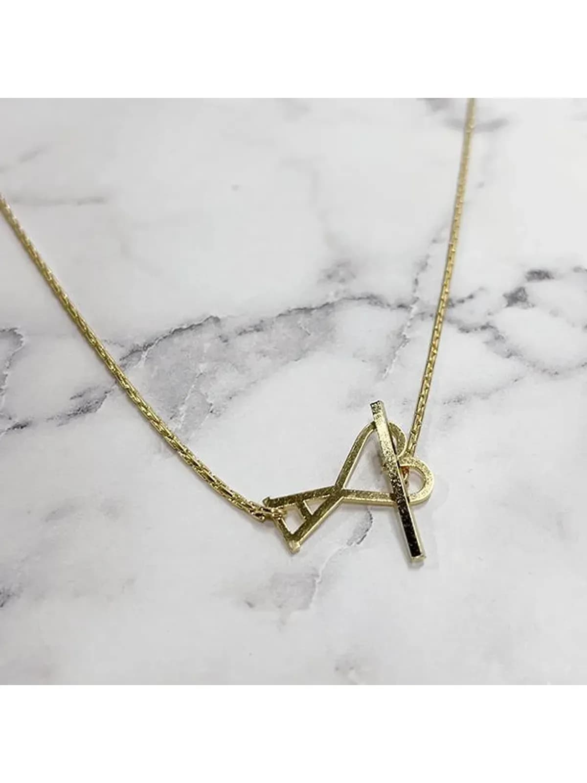 [논현 더팩토리](당일) 25SS 아미 하트 로고 투인원 체인 네크리스 목걸이 (UJW918 361 902)