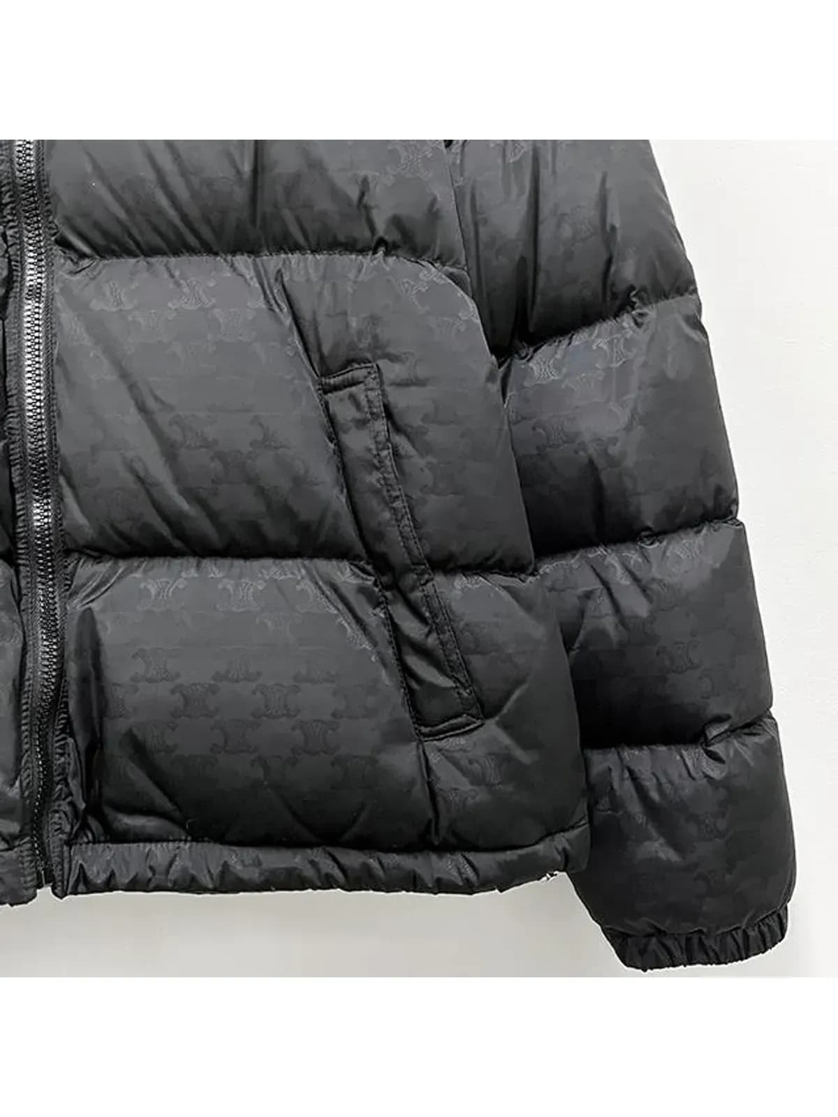 [논현 더팩토리](당일) 25SS 셀린느 트리옹프 나일론 자카드 다운 패딩 자켓 (2W31A795W 38NO)