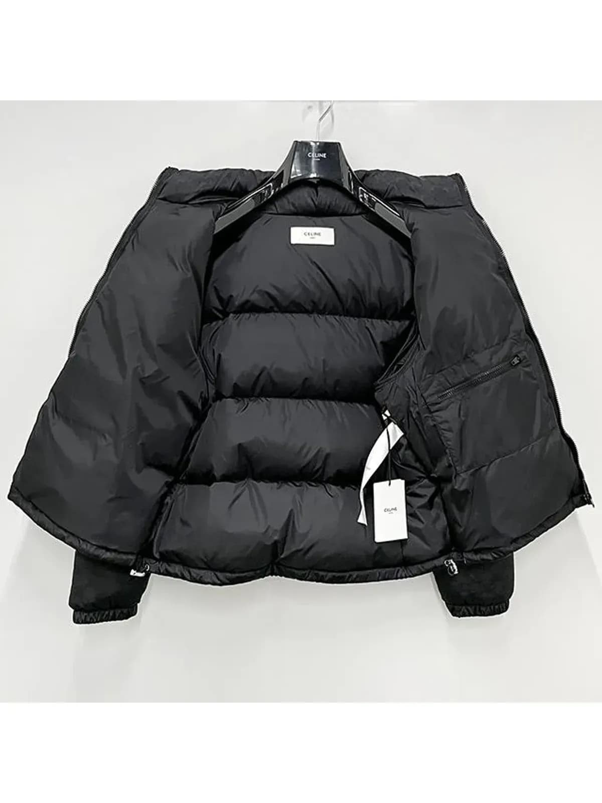 [논현 더팩토리](당일) 25SS 셀린느 트리옹프 나일론 자카드 다운 패딩 자켓 (2W31A795W 38NO)