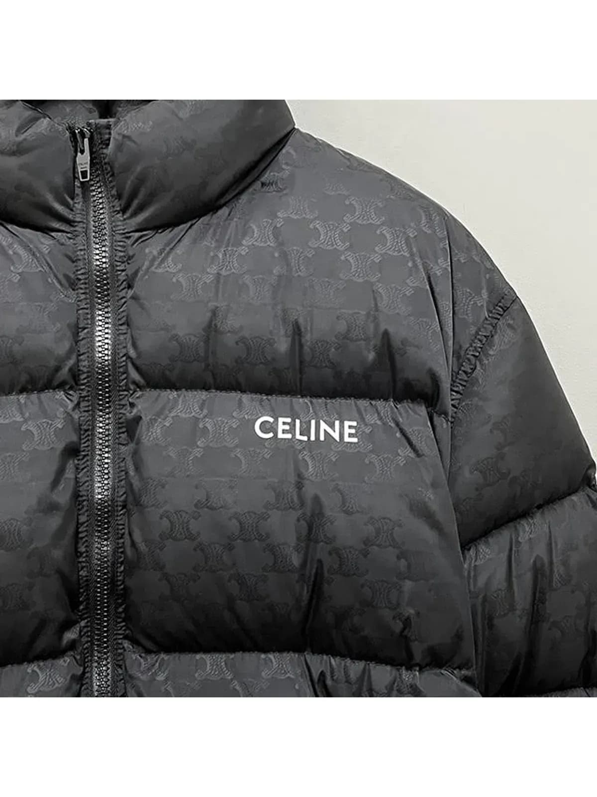 [논현 더팩토리](당일) 25SS 셀린느 트리옹프 나일론 자카드 다운 패딩 자켓 (2W31A795W 38NO)