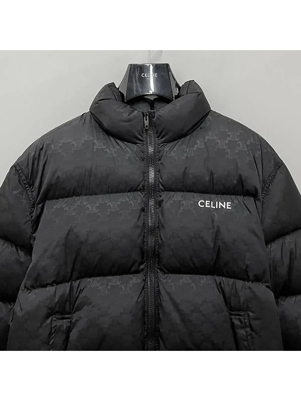 [논현 더팩토리](당일) 25SS 셀린느 트리옹프 나일론 자카드 다운 패딩 자켓 (2W31A795W 38NO)