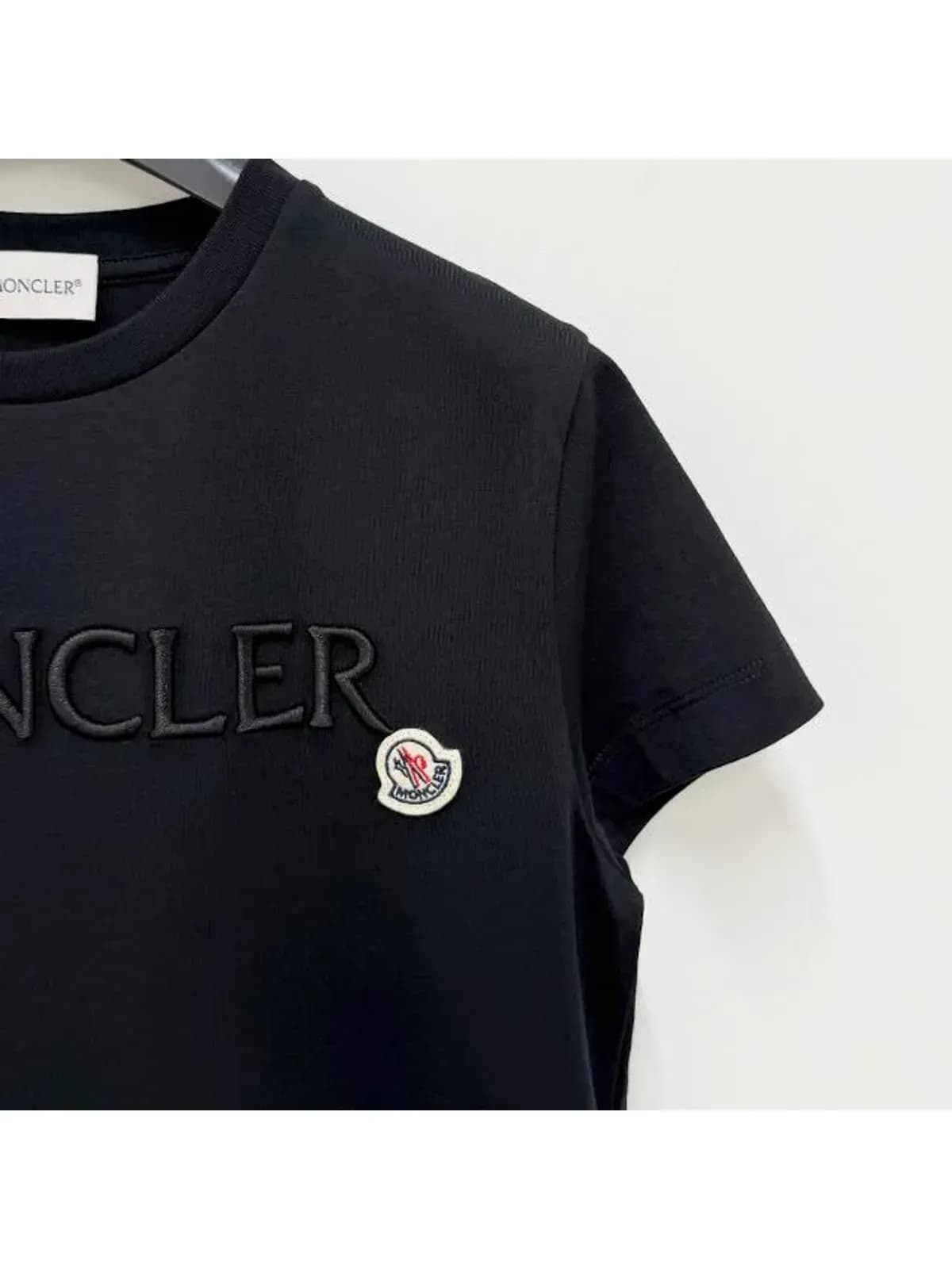 [논현 더팩토리](당일) 25SS 몽클레어 키즈 자수 로고 반팔티 12Y 14Y (8C00013 89AT9 F99)