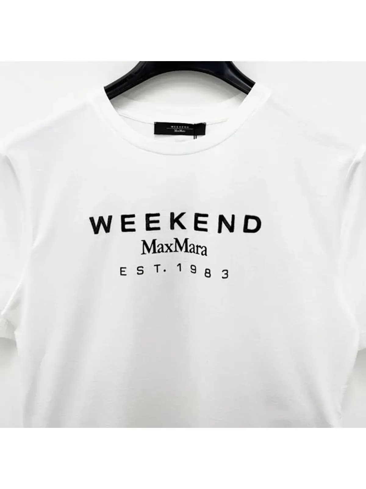 [논현 더팩토리](당일) 25SS 막스마라 위크엔드 CABINA 카비나 로고 반팔티 (2515971041600 002)