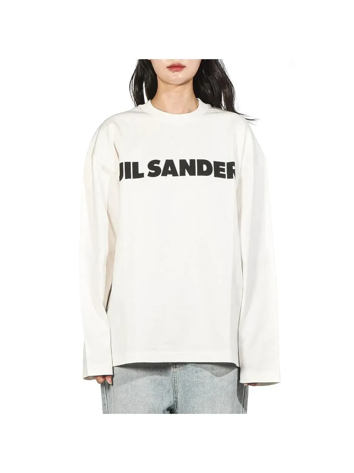 [질샌더] 25SS (J03GC0136 J45148 102) 여성 긴팔 티셔츠